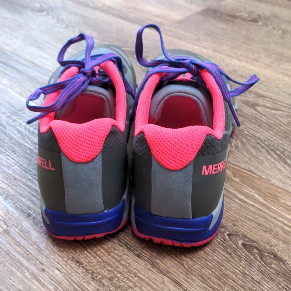 Merrell Bare Access Sneakers Gray Pink and Purple Big - Picture 4 of 8